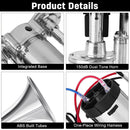 150dB Dual Electric Air Horn for Trucks Cars and Trains Super Loud Powerful Sound Magic Cars 2