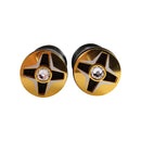 Aluminum Rhinestone Grip Set (Gold, 7/8") (Universal Fit) - image 2