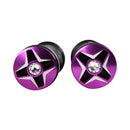 Aluminum Rhinestone Grip Set (Purple, 7/8") (Universal Fit) - image 2