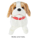 Interactive Plush Puppy Toy with Walking, Talking, and Flipping Features Magic Cars 4