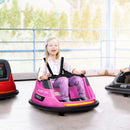 12V Kids Bumper Car with 360° Rotation and Safety Belt Pink Magic Cars 1
