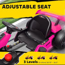 Aosom 24V Electric Go Kart in Pink with Adjustable Seat and Smooth Acceleration Magic Cars 4