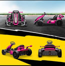 Aosom 24V Electric Go Kart in Pink with Adjustable Seat and Smooth Acceleration Magic Cars 5