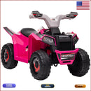 370-278V80PK Pink 6V Kids ATV Quad Car with Forward and Backward Function Magic Cars Variant 0