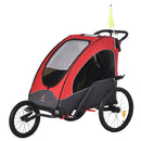 3-in-1 Foldable Kids Bike Trailer Jogger and Stroller for Child and Baby Magic Cars 0