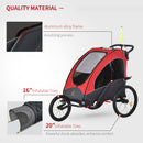 3-in-1 Foldable Kids Bike Trailer Jogger and Stroller for Child and Baby Magic Cars 5