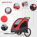 3-in-1 Foldable Kids Bike Trailer Jogger and Stroller for Child and Baby Magic Cars 7