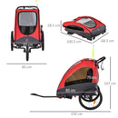 3-in-1 Foldable Kids Bike Trailer Jogger and Stroller for Child and Baby Magic Cars 9