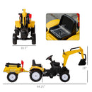 Kids Ride-On Excavator Truck with Horn – Imaginative Construction Toy Magic Cars 6