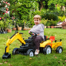 Kids Ride-On Excavator Truck with Horn – Imaginative Construction Toy Magic Cars 8