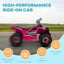 6V Kids Electric ATV Quad Four-Wheeler with Forward and Reverse Functions Magic Cars 4