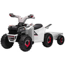 Kids ATV Quad Car with Back Trailer and Forward/Backward Drive Magic Cars 3