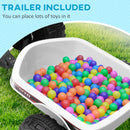 Kids ATV Quad Car with Back Trailer and Forward/Backward Drive Magic Cars 4