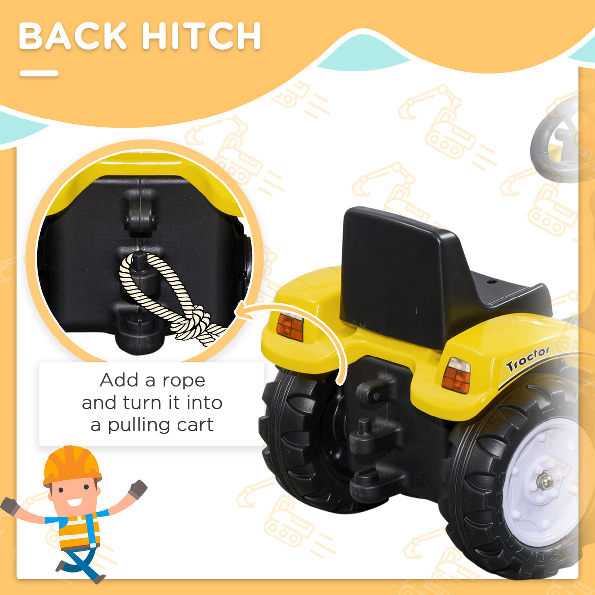 excavator pedals Pretty in Pink: 12V Battery-Powered Ride-On for Little Girls, Size: XL