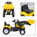 Kids Manual Pedal Ride-On Excavator with Front Loader and Digger Attachment Magic Cars 6
