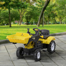 Kids Manual Pedal Ride-On Excavator with Front Loader and Digger Attachment Magic Cars 7