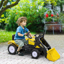 Kids Manual Pedal Ride-On Excavator with Front Loader and Digger Attachment Magic Cars 8