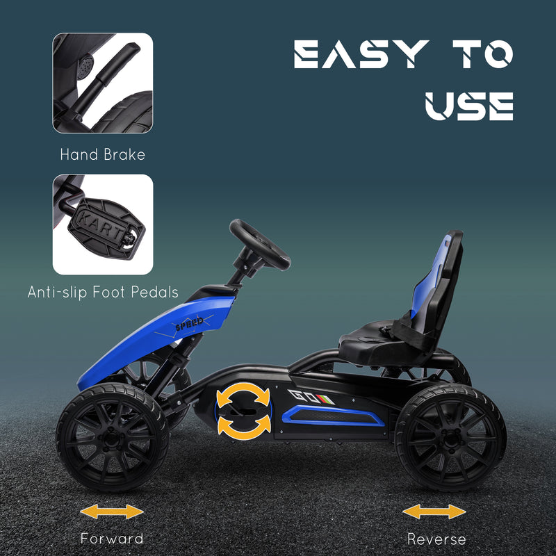 pedal go kart 2 seater Aosom Kids Pedal Go Kart,Outdoor Ride on Toys w