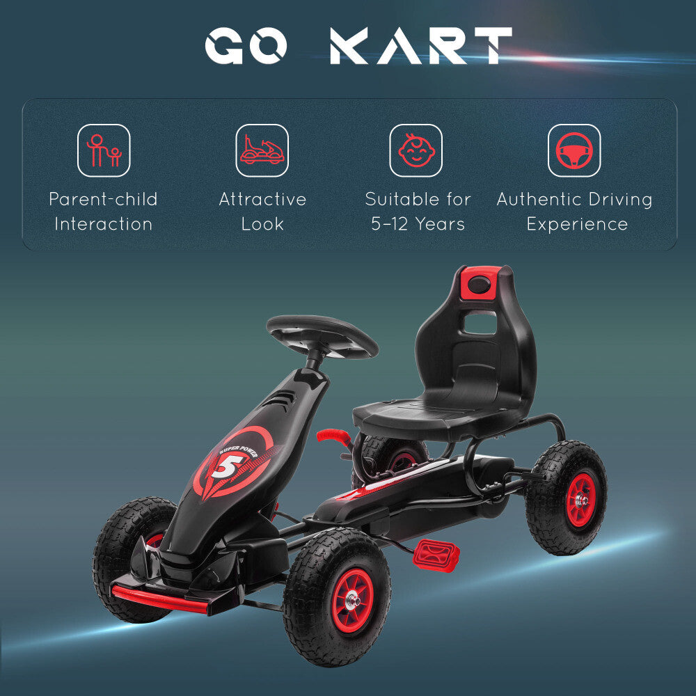 pedal go karts for 10 year olds Aosom Kids Kart with Hand Brake, Ages 5-12, Red German Engineering ROBUST FRAME FOR ALL Variante:Größe L/9 ⎥ Weiß ⎥ 144x Stk (=72 Paar) ⎥ 25% Rabatt Ibanez PD7 Tone Lok