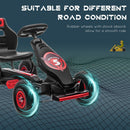Kids Pedal Go-Kart with Hand Brake for Ages 5-12, Red Magic Cars 3