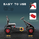 Kids Pedal Go-Kart with Hand Brake for Ages 5-12, Red Magic Cars 4