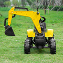 Kids Ride-On Pedal Excavator Digger Truck with Horn Magic Cars 2