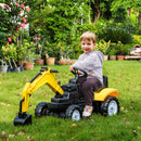 Kids Ride-On Pedal Excavator Digger Truck with Horn Magic Cars 8
