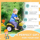Kids Manual Pedal Ride-On Farm Tractor with Back Storage Tray Magic Cars 3