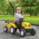 Kids Manual Pedal Ride-On Farm Tractor with Back Storage Tray Magic Cars 8