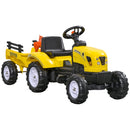 Kids Manual Pedal Ride-On Farm Tractor with Back Storage Tray Magic Cars Variant 0