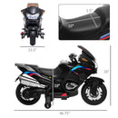 Kids Ride-On Motorcycle with Training Wheels, Lights, and Music Magic Cars 13