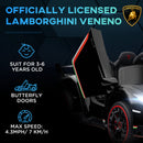 Licensed Lamborghini Veneno Kids 12V Electric Ride-On Car with Bluetooth Magic Cars 5