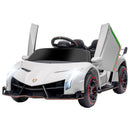 Licensed Lamborghini Veneno Kids Ride-On Car with Bluetooth Speaker Magic Cars 3