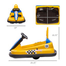 Toddler 6V Electric Ride-On Bumper Car with 360° Rotation for Kids Magic Cars 2