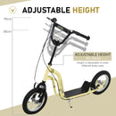 Youth Scooter with Front and Rear Caliper Dual Brakes and 12-Inch Inflatable Tires Magic Cars 3