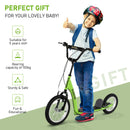 Youth Kick Scooter for Kids 5+ with Adjustable Handlebar 16-Inch Wheels Magic Cars 2