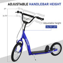 Kids Kick Scooter Age 5+ with Adjustable Handlebar and 16-inch Front, 12-inch Rear Wheels Magic Cars 3