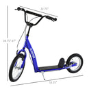Kids Kick Scooter Age 5+ with Adjustable Handlebar and 16-inch Front, 12-inch Rear Wheels Magic Cars 5