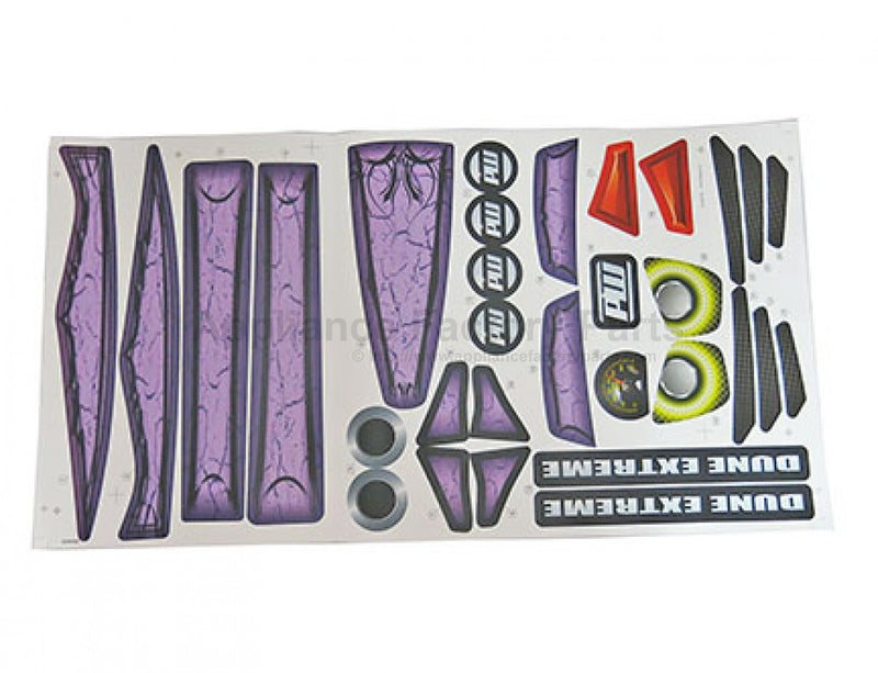 Appliance Parts Label Sheet 3900-5204 for Dune Racer DWR12 Magic Cars 0