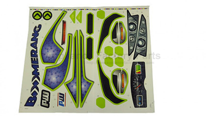 Appliance Factory Parts 3900-6017 Label Sheet for Boomerang FLC33 Magic Cars 0