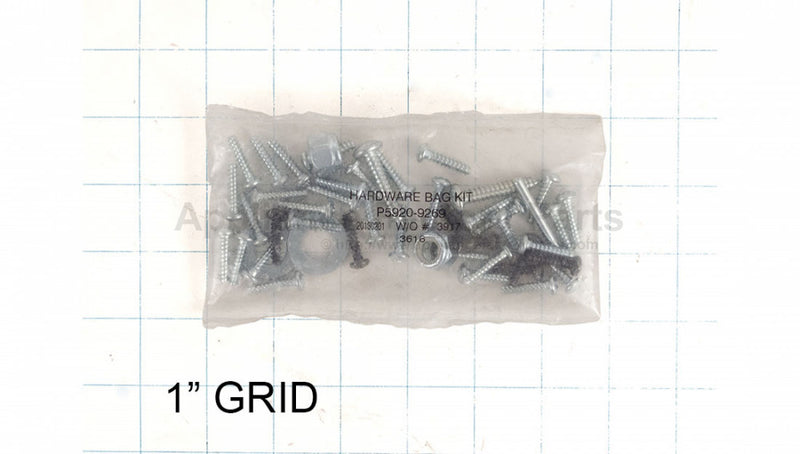 Appliance Factory Parts P5920-9269 Hardware Bag for Barbie Mustang Magic Cars 2