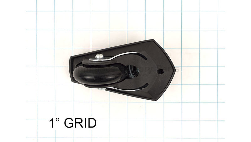 Rear Black Appliance Wheel with Complete Caster Assembly W20136401058 Magic Cars 1