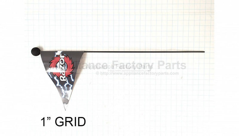 Razor Appliance Factory Replacement Flag with Pole W25140000069 Magic Cars 1
