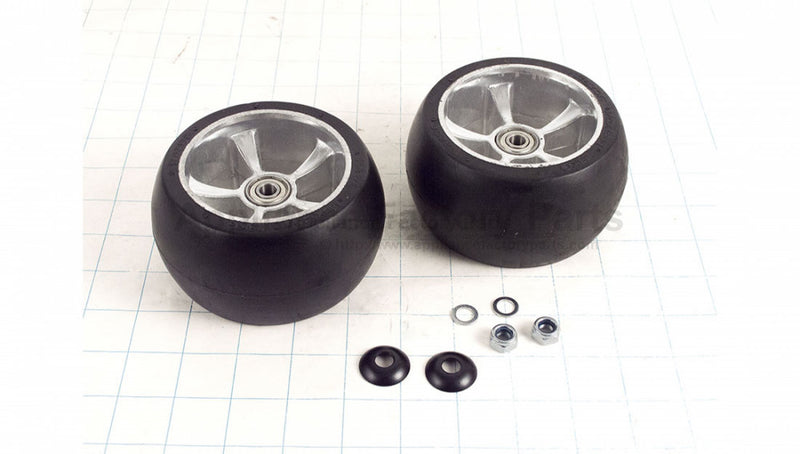 Front Wheels Replacement Part W25140099049 for Ground Force Go-Kart Magic Cars 0