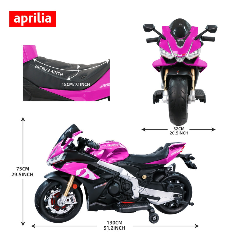 24V Kids Electric Dirt Bike Motorcycle with 10mph Speed and Bluetooth Music Magic Cars 11