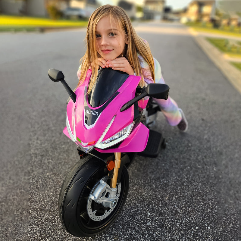 24V Kids Electric Dirt Bike Motorcycle with 10mph Speed and Bluetooth Music Magic Cars 7