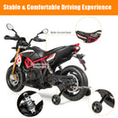 Licensed 12V Kids Ride-On Motorcycle with Training Wheels Red Magic Cars 9