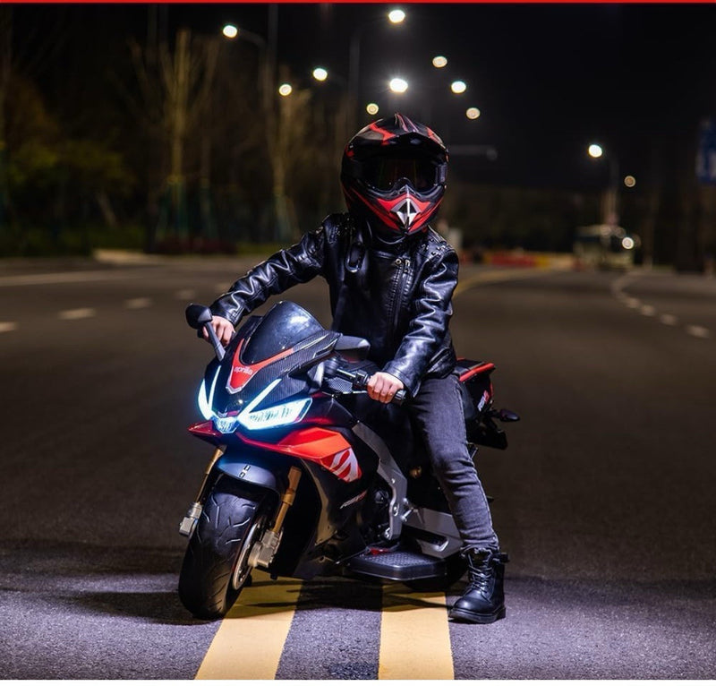 24V Licensed Kids Electric Motorcycle with Side Wheels and 10mph Speed Magic Cars 3