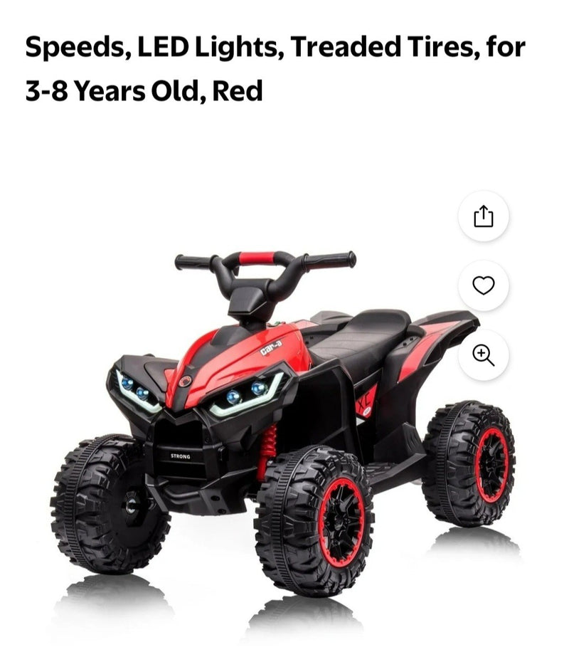 12V Red Ride-On ATV for Toddlers with Safe and Durable Design Magic Cars 0