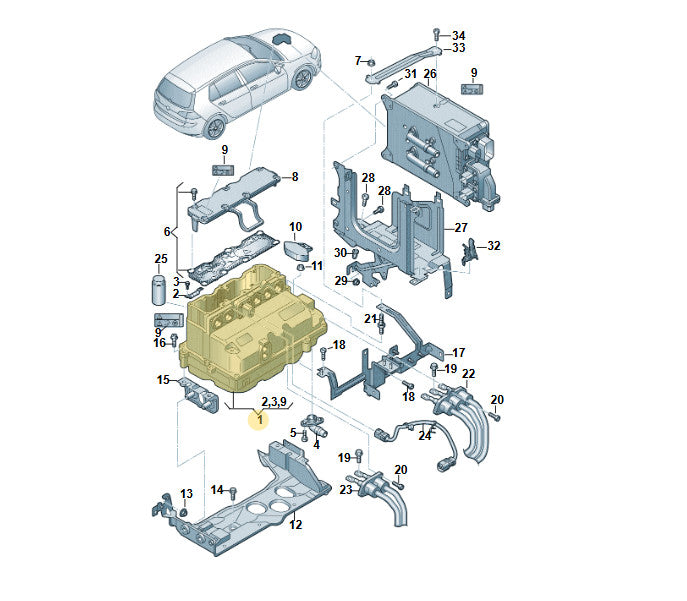Audi A3 Power and Control Electronics for Electric Drive 5G0907070D Magic Cars 3